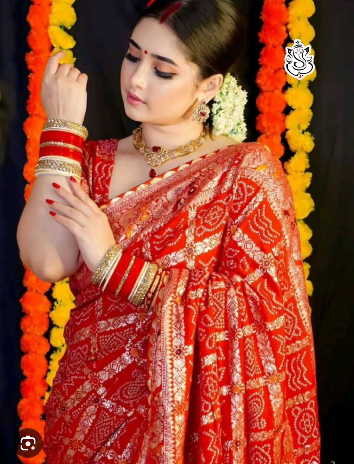 Heavy Viscose Bandej Saree