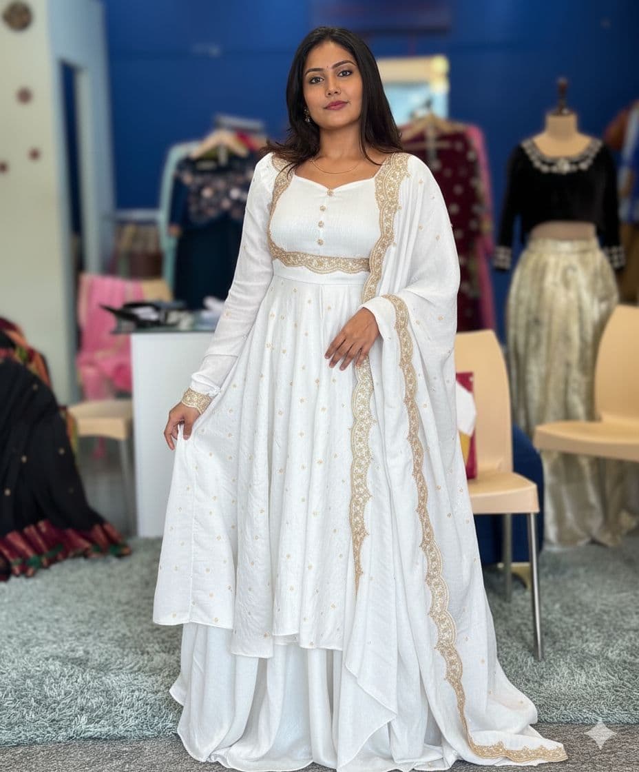 Vichitra Silk Mehru Suit