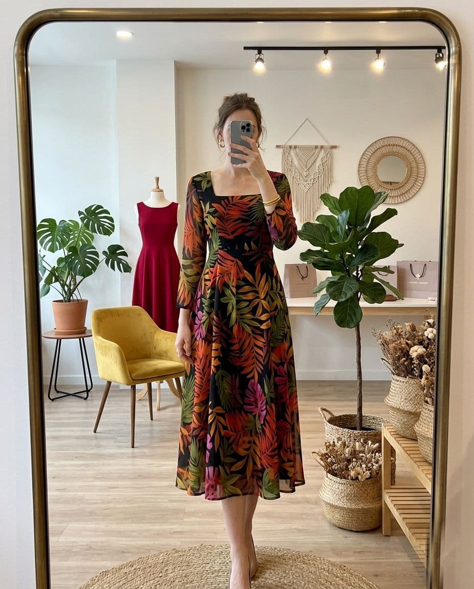 PetalFlow Floral Dress