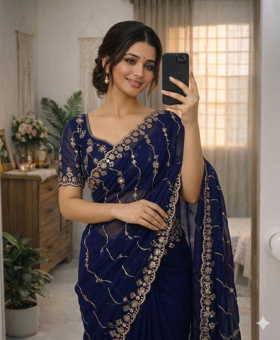 Star georgette Saree