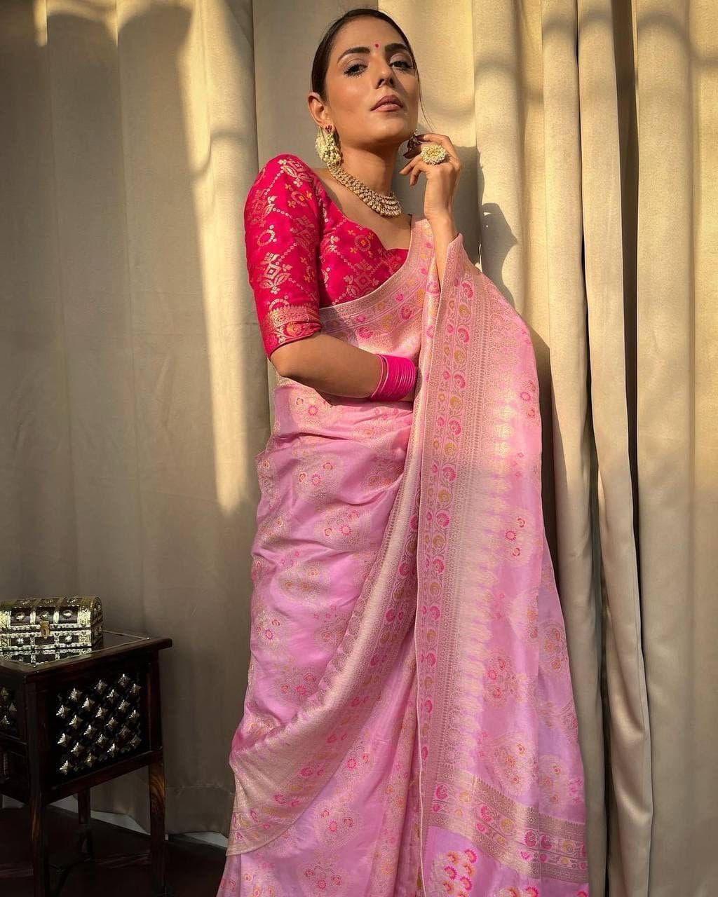 Soft Lichi Silk Saree